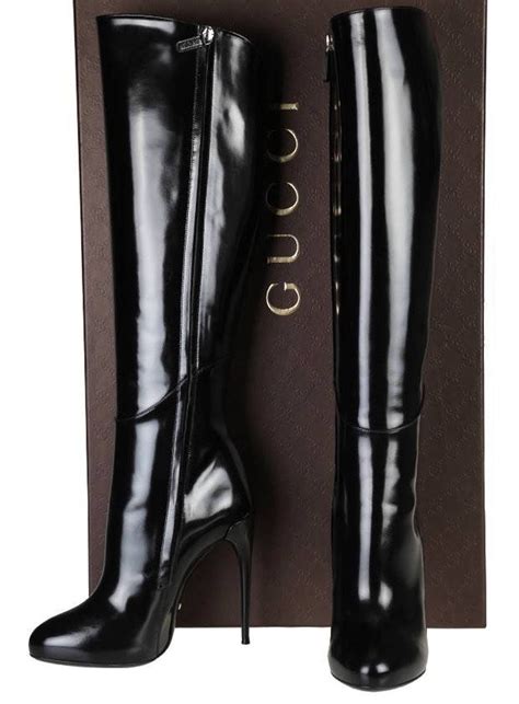 gucci print heels|Gucci high heels boots.